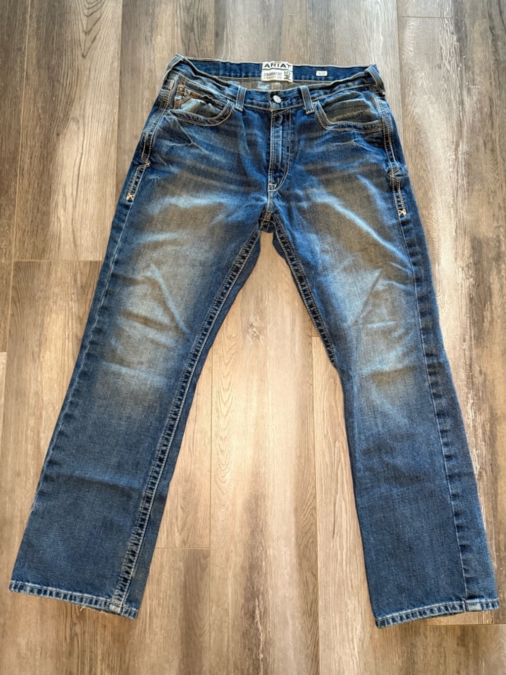 Ariat M5 Men's Dark Blue Straight-Leg Jeans 34/32